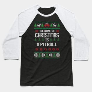 cute pitbull Baseball T-Shirt